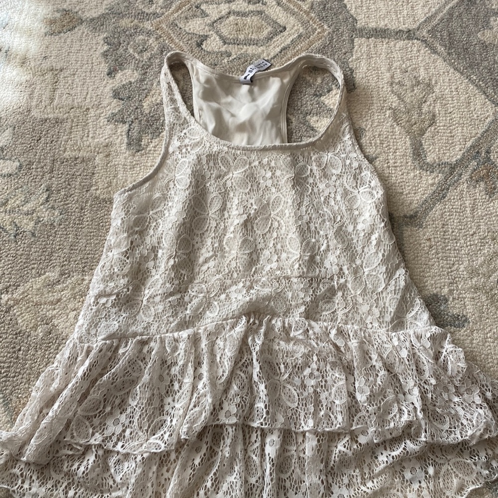 Lace float top